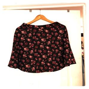 Floral skater skirt